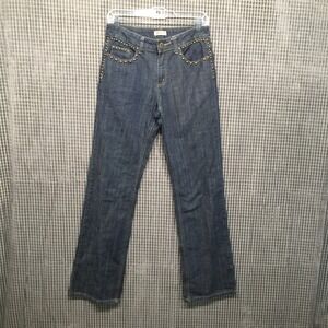 FYLO Womens Jeans Studded‎ Flare Size 4 Blue